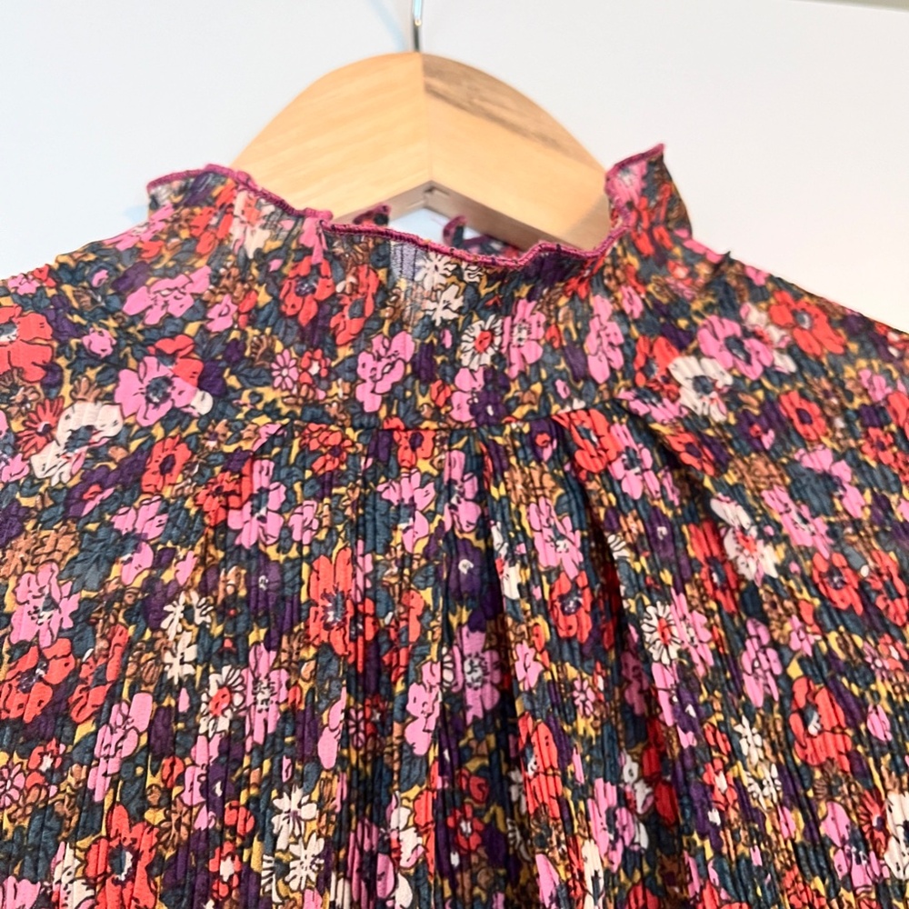 Kate Sylvester Ruffled Floral Blouse